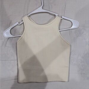 Hollister women white top size medium